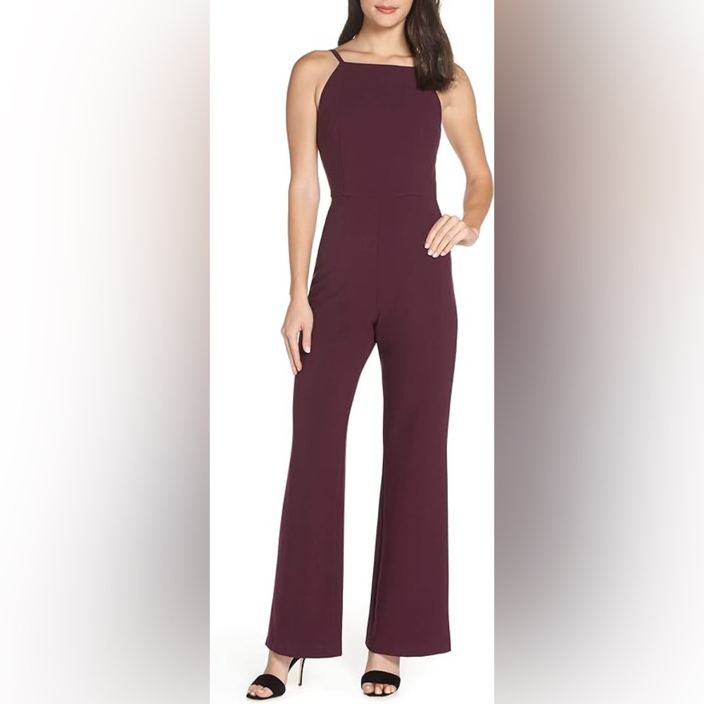 French Connection womens Strappy Slightly Flared Leg Jumpsuit